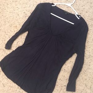 Willi Smith Navy Knit Top